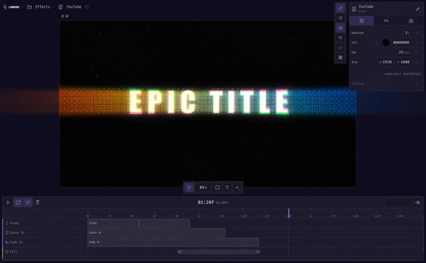 Lumiere Graphics Screenshot